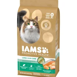 Iams ProActive Health Long Hair Chicken Dry Cat Food - 3 lb Bag