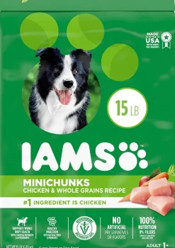 Iams ProActive Health Mini Chunks Chicken and Whole Grain Adult Dry Dog Food - 15 lb Bag