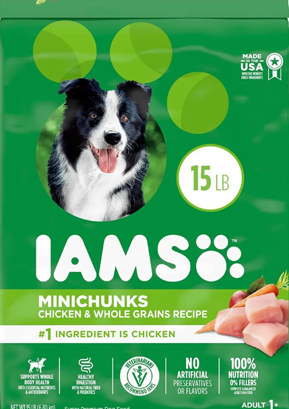 Iams ProActive Health Mini Chunks Chicken and Whole Grain Adult Dry Dog Food - 15 lb Bag