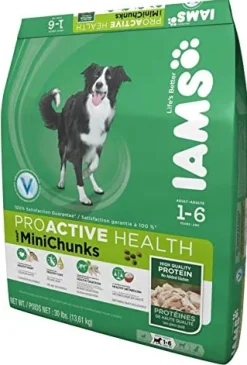 Iams ProActive Health Mini Chunks Chicken and Whole Grain Adult Dry Dog Food - 30 lb Bag