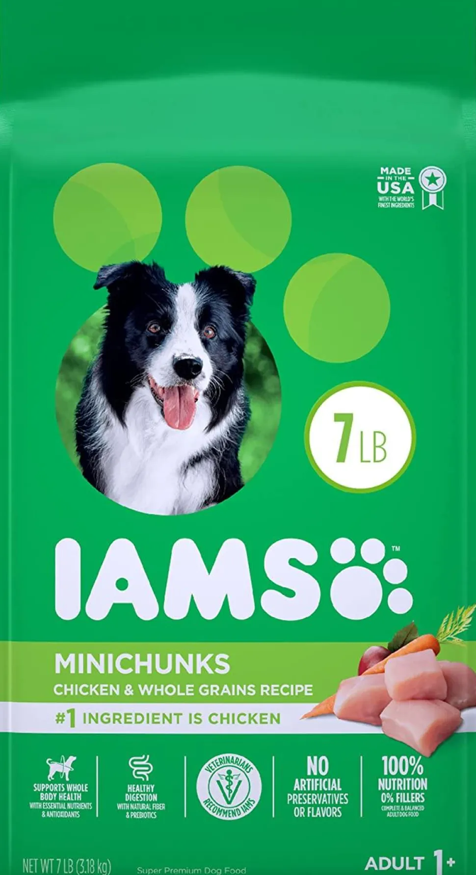 Iams ProActive Health Mini Chunks Chicken and Whole Grain Adult Dry Dog Food - 7 lb Bag