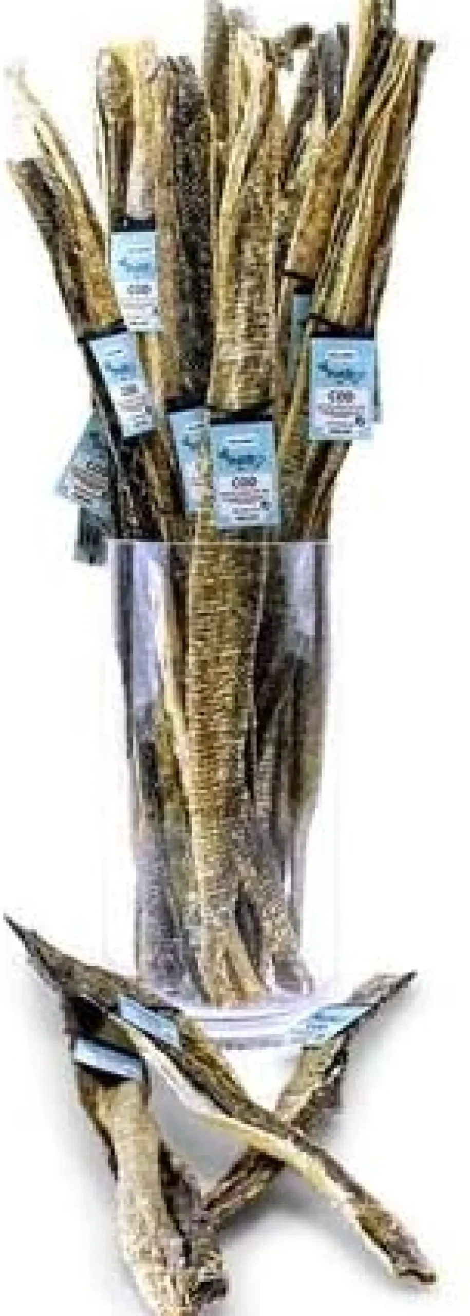 Icelandic + Long Cod Skin Strips Natural Dehydrated Cat and Dog Treats - 20 Count