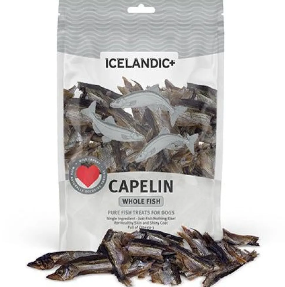 Icelandic+ Capelin Whole Fish Natural Dehydrated Cat and Dog Treats - 12 oz