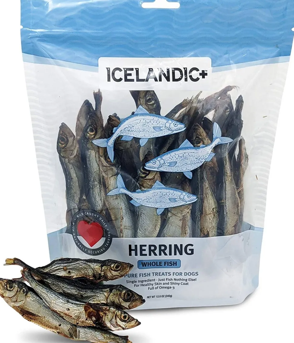 Icelandic+ Herring Whole Fish Natural Dehydrated Dog Treats - 9 oz