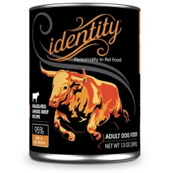 Identity 95% Grass-Fed Angus Beef Canned Dog Food - 13 Oz - Case of 12