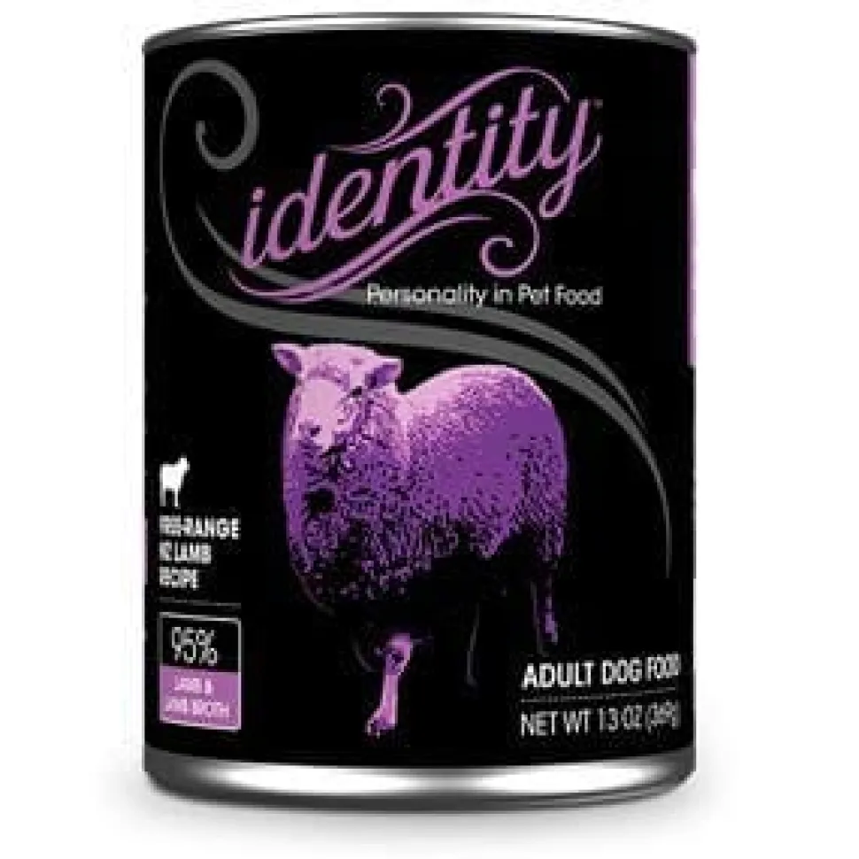 Identity 95% Range-Free New Zealand Lamb Canned Dog Food - 13 Oz - Case of 12