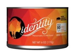 Identity Persona Free-Range North American Bison Canned Dog Food - 6 Oz - Case of 24