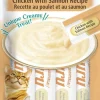 Inaba Churu Chicken and Salmon Lickable and Squeezable Puree Cat Treat Pouches - 2 Oz (4 Pack) - Case of 6