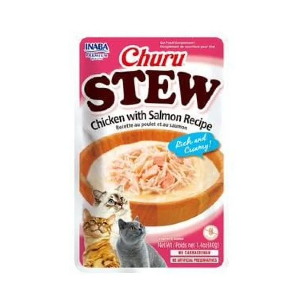 Inaba Churu Chicken and Salmon Soft and Chewy Cat Treats - 1.4 Oz - Case of 6