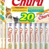 Inaba Churu Chicken Lickable and Squeezable Puree Cat Treat Pouches - Assorted - .5 Oz - Case of 20