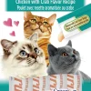 Inaba Churu Puree Cat Treats - Chicken and Crab - .5 Oz - 4 Pack - Case of 6