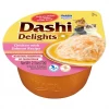Inaba Dashi Delights Chicken and Salmon Bits in Broth Cat Food Topping - 2.5 Oz - Case of 6
