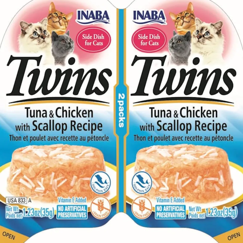 Inaba Tuna and Chicken Puree Cat Treats - 2.46 Oz - 2 Pack - Case of 6