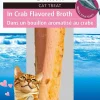 Inaba Tuna Fillet Grilled with Flavored Broth Cat Treats - Crab - .52 Oz - 6 Pack