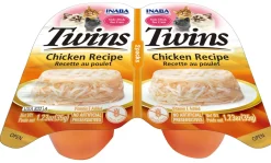 Inaba Twins Side Dish for Cats Cat Treats - Chicken - 1.23 Oz - 2 Pack - Case of 6