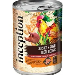 Inception Dog Food Chicken with Pork Recipe Canned Dog Food - 12/13 oz Cans - Case of 12