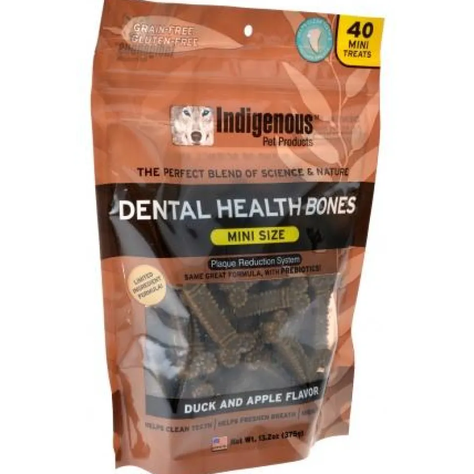 Indigenous Pet Products Duck & Apple Dog Dental Care - 13.2 oz (40 ct) Bag