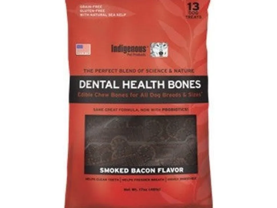 Indigenous Pet Products Smoked Bacon Dog Dental Care - 13.2 oz (40 ct) Bag