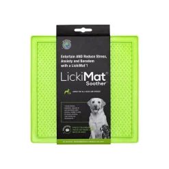 Innovative Pet Lickimat Classic Soother Slow Feeding Mat for Dogs - Green