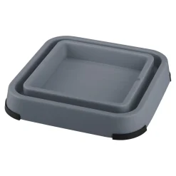 Innovative Pet Lickimat Outdoor Keeper Anti-Skid Slow Feeding Mat Holder - Gray