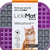 Innovative Pet Lickimat Slowmo Combo Slow Feeding Mat for Cats - Purple