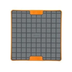 Innovative Pet Lickimat Tuff Playdate Slow Feeding Mat for Dogs - Orange