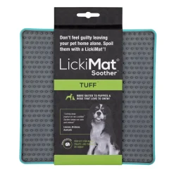 Innovative Pet Lickimat Tuff Soother Slow Feeding Mat for Dogs - Turquise