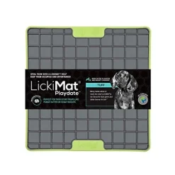 Innovative Pet Lickimat Tuff Playdate Slow Feeding Mat for Dogs - Green
