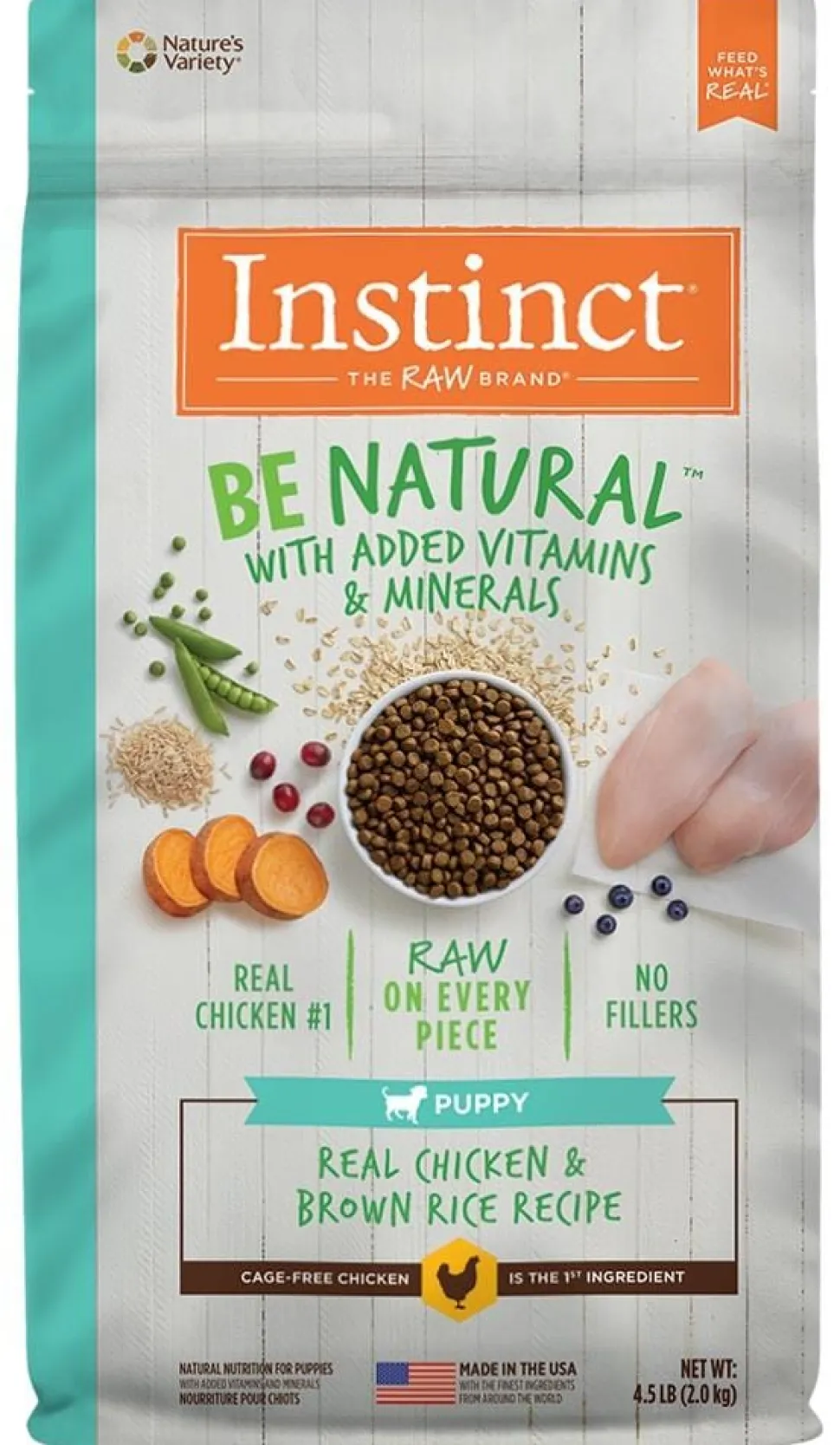 Instinct Be Natural Puppy Chicken & Brown Rice Recipe Dry Dog Food