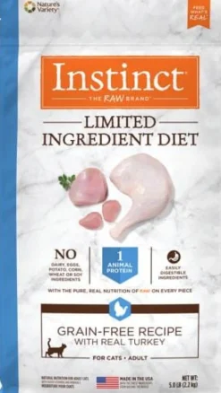 Instinct Limited Ingredient Diet Adult Grain Free Recipe with Real Turkey Natural Dry Cat Food