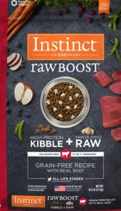 Instinct Raw Boost Grain Free Recipe with Real Beef Natural Dry Dog Food