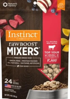 Instinct Raw Boost Mixers Grain Free Beef Formula Freeze Dried Dog Food Topper