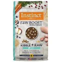 Instinct Raw Boost with Whole Grain Chicken and Brown Rice Puppy Dry Dog Food - 20 Lbs
