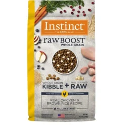 Instinct Raw Boost with Whole Grain Chicken and Brown Rice Dry Dog Food - 4.5 Lbs