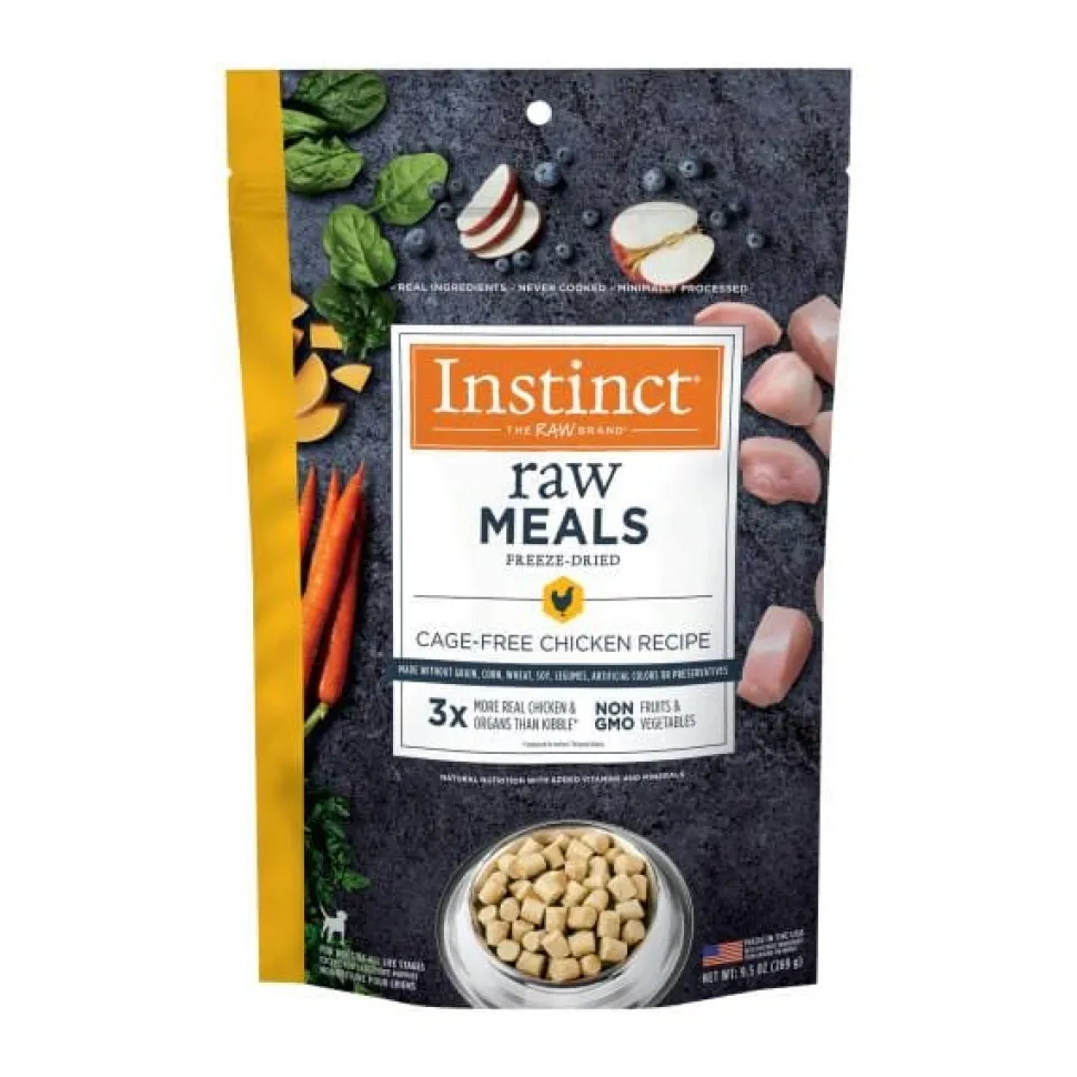 Instinct Raw Meals Grain-Free Cage-Free Chicken Freeze-Dried Dog Food - 9.5 Oz