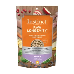 Instint Longevity 100% Chicken Freeze-Dried Kitten Cat Food - 9.5 Oz