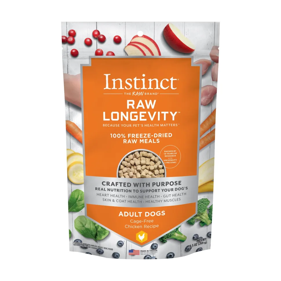 Instint Longevity 100% Freeze-Dried Raw Chicken Dog Food - 9.5 Oz