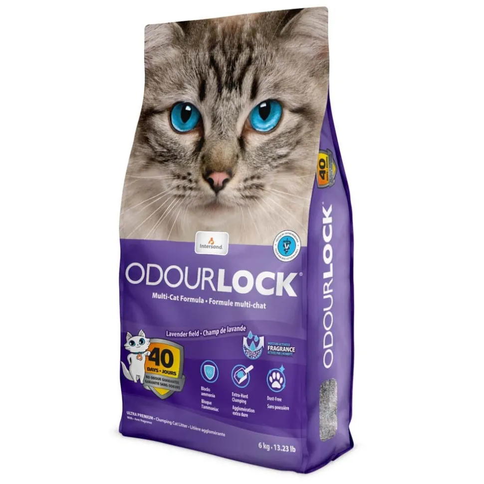 Intersand Odorlock Lavender Cat Litter - 13.2 lb