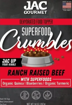 JAC Pet Nutrition Beef Crumbles Topper Dog Treats - 14 Oz