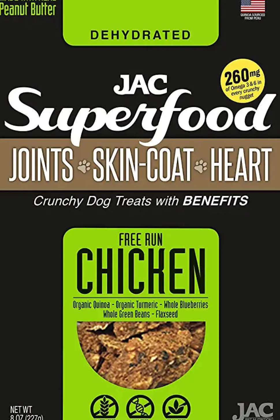 JAC Pet Nutrition Chicken (joint, skin, coat, heart) Dog Treats - 14 Oz
