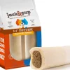 Jack & Pup 3" - 4" White Bone Filled with Bacon & Cheese Dog Natural Chews - 20 pc Bag - Case of 1