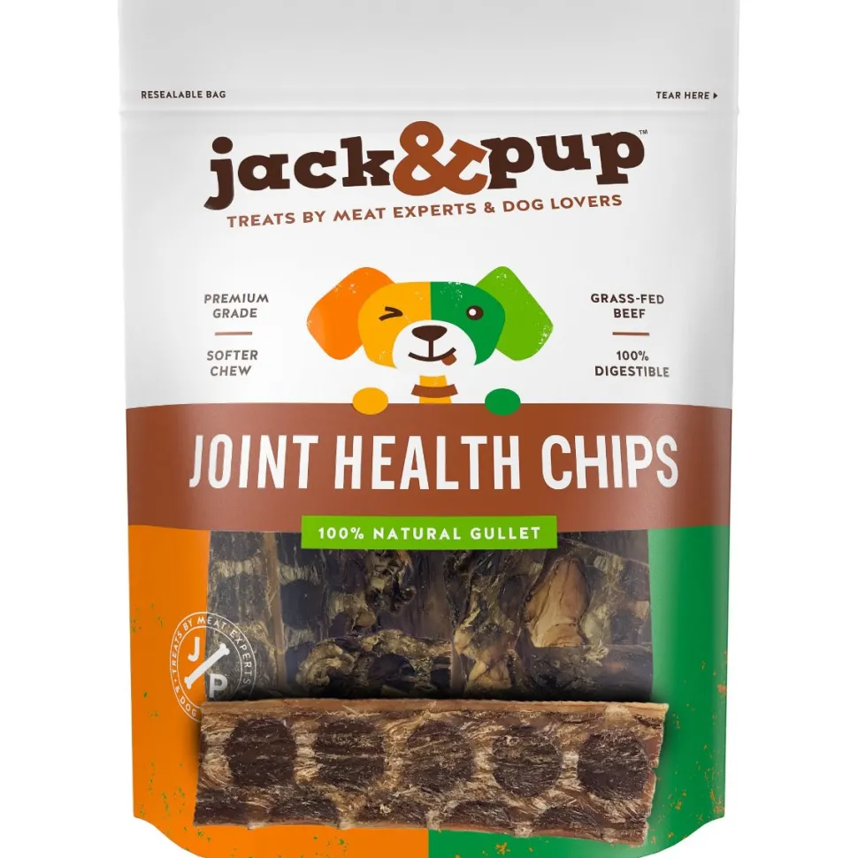 Jack & Pup Joint Health Chips Dog Natural Chews - 2.9 oz Bag