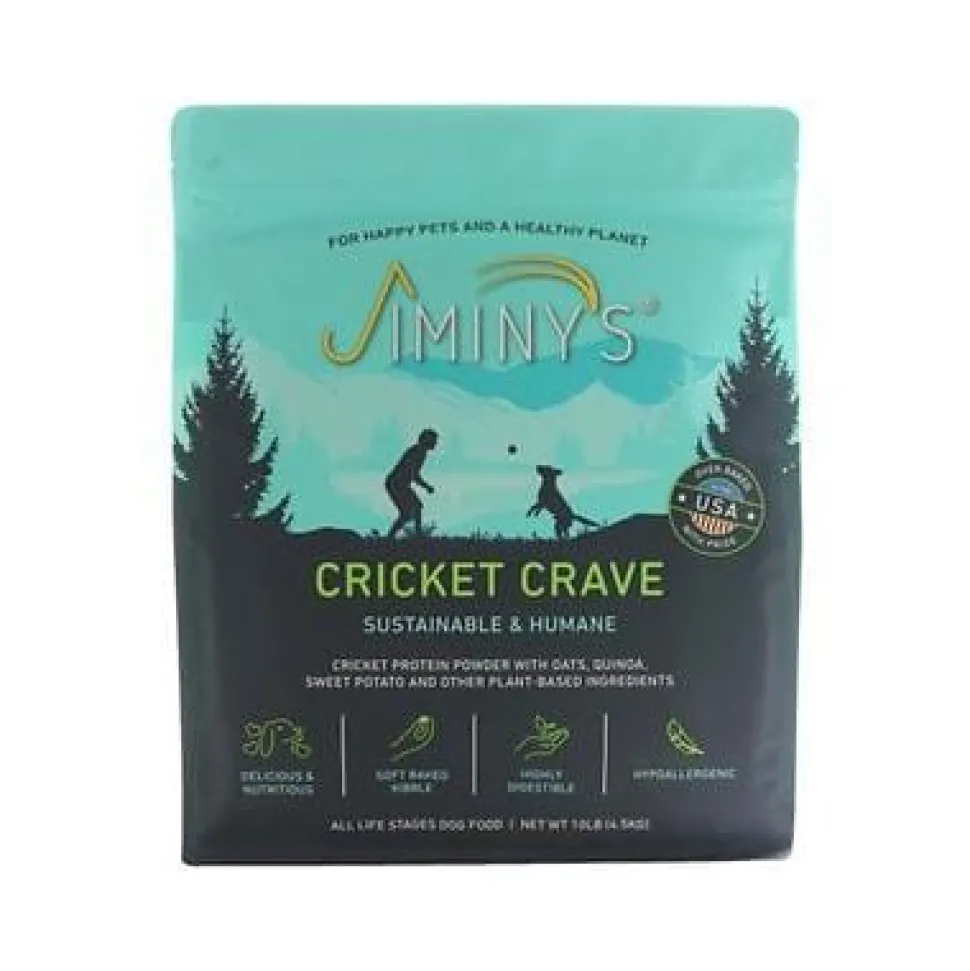 Jiminy's Cricket Crave with Oats Quinoa and Sweet Potato Adult Dry Dog Food - 10 Lbs