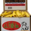 J.J. Fuds No Bull Display Natural Dog Chews - Chicken - 12 In