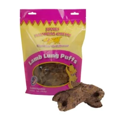 Jones Natural Chews Sliced Lamb Lung Puffs Natural Dog Treats - 8 oz - 12 Count