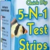 Jungle Labs Quick Dip 5-in-1 Freshwater and Saltwater Aquarium Test Strip - 25 Count