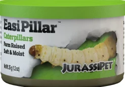 Jurrasipet Jurassidiet Easi-Pillar Caterpillar Soft Reptile Treats and Food - 1.2 Oz