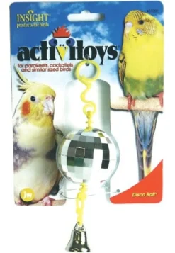 JW Pet Activitoys Disco Ball Plastic Bird Toy