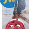 JW Pet Activitoys Hol-Ee Roller Rubber Bird Toy
