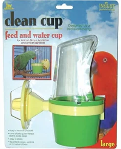 JW Pet Clean Cup Feed And Water Cup Bird Dish - Large
